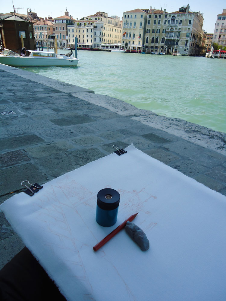 Drawing in situ, Venice
