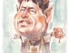 Caricature of priest Natanek, Poland